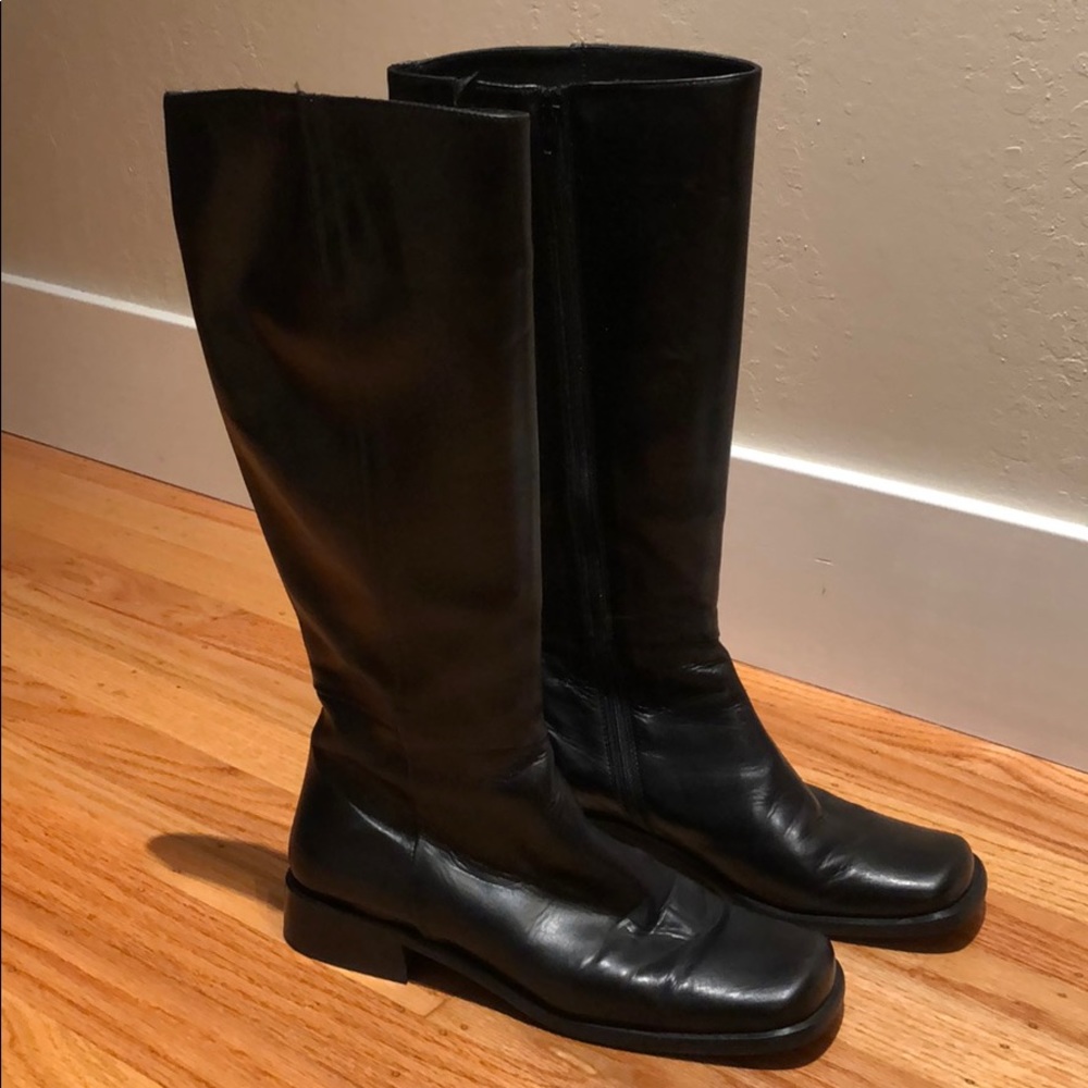 Black Leather Classiques Entier 8 1/2 Riding Boots